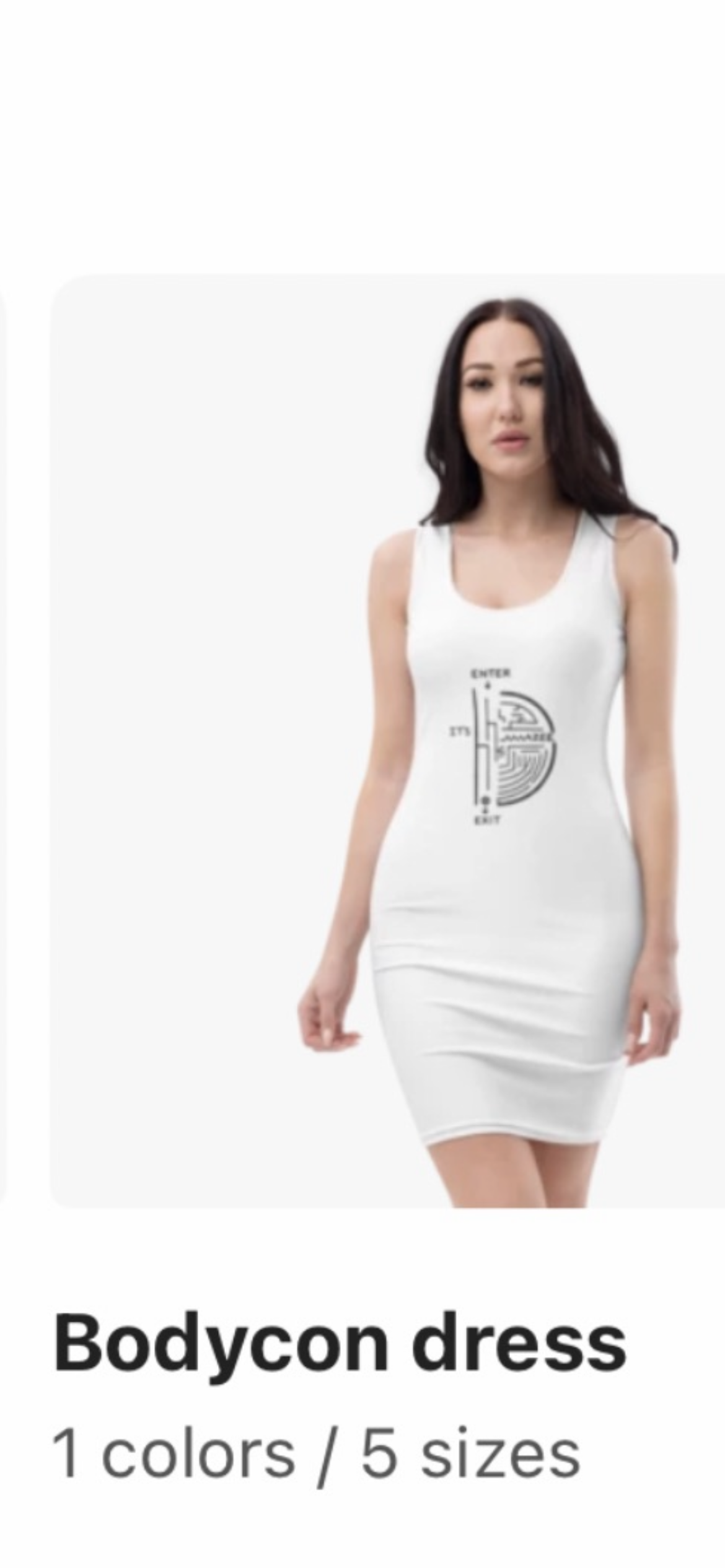 ITS AMAZE BODYCON WHITE