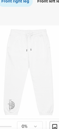 ITS AMAZE SWEAT PANTS WHITE