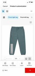 ITS AMAZE SWEAT PANTS BLUE/GREY