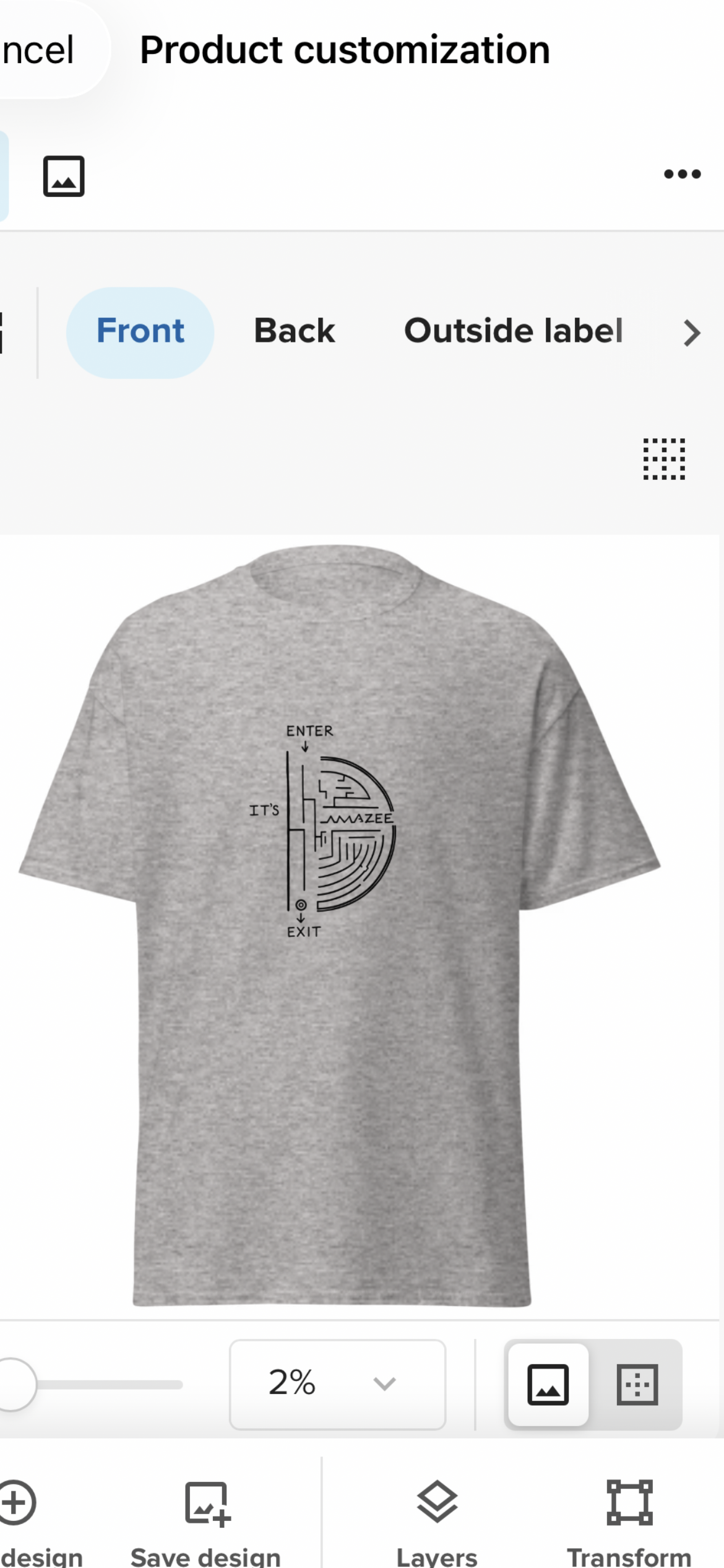 ITS AMAZE TEE SHIRT GREY