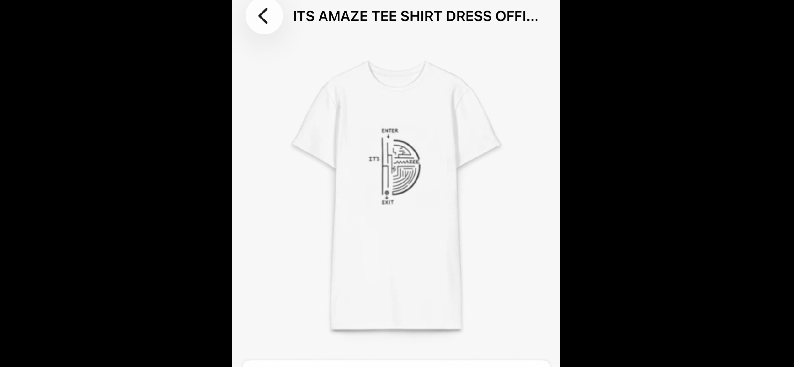 ITS AMAZE TEE SHIRT DRESS OFFICIAL