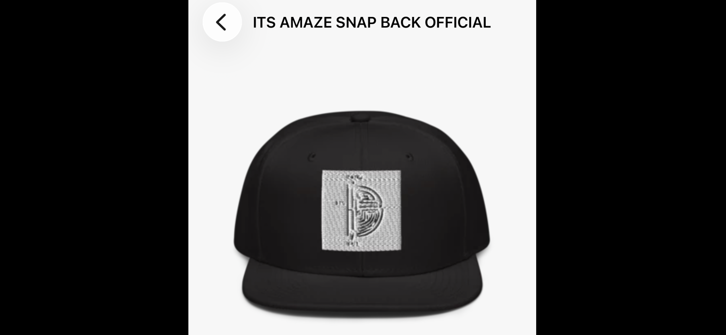 ITS AMAZE SNAP BACK OFFICIAL