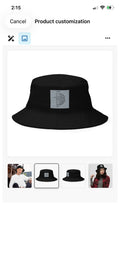 ITS AMAZE BUCKET HAT BLACK AND GRAY